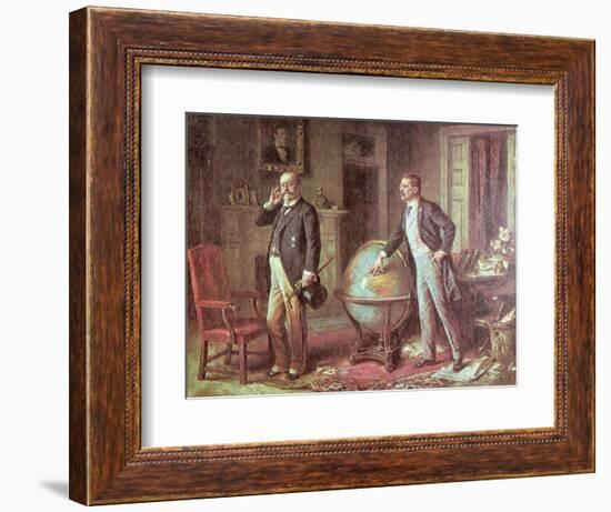 President Theodore Roosevelt of the United States of America and the German Kaiser Wilhelm II-Jean Leon Gerome Ferris-Framed Giclee Print