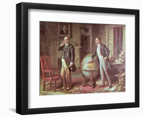 President Theodore Roosevelt of the United States of America and the German Kaiser Wilhelm II-Jean Leon Gerome Ferris-Framed Giclee Print