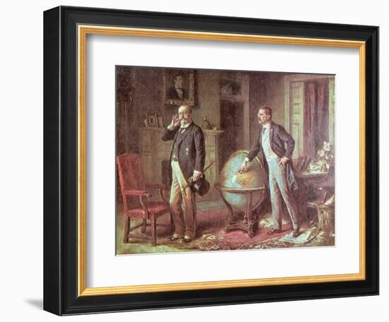 President Theodore Roosevelt of the United States of America and the German Kaiser Wilhelm II-Jean Leon Gerome Ferris-Framed Giclee Print