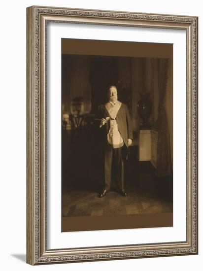 President William Howard Taft In Masonic Regalia-null-Framed Art Print