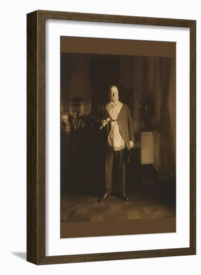 President William Howard Taft In Masonic Regalia-null-Framed Art Print