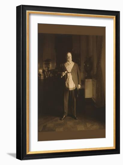 President William Howard Taft In Masonic Regalia-null-Framed Art Print