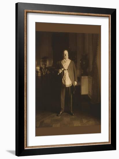 President William Howard Taft In Masonic Regalia-null-Framed Art Print