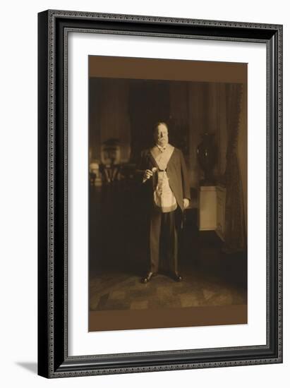 President William Howard Taft In Masonic Regalia-null-Framed Art Print