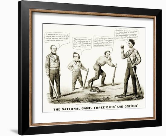 Presidential Campaign, 1860-Currier & Ives-Framed Giclee Print