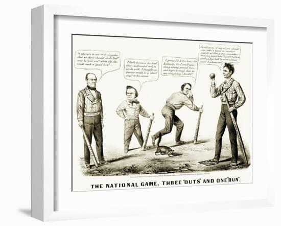 Presidential Campaign, 1860-Currier & Ives-Framed Giclee Print
