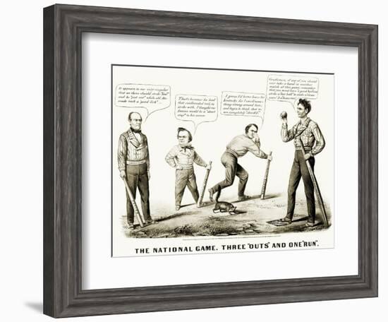 Presidential Campaign, 1860-Currier & Ives-Framed Premium Giclee Print