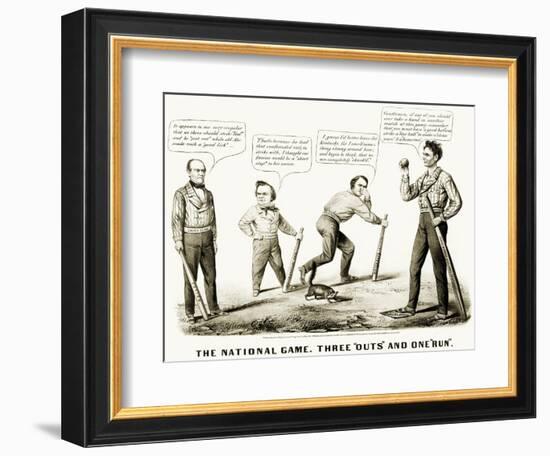 Presidential Campaign, 1860-Currier & Ives-Framed Giclee Print