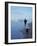 Presidential Candidate Bobby Kennedy and His Dog, Freckles, Running on an Oregon Beach-Bill Eppridge-Framed Premium Photographic Print