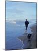 Presidential Candidate Bobby Kennedy and His Dog, Freckles, Running on an Oregon Beach-Bill Eppridge-Mounted Photographic Print