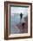 Presidential Candidate Bobby Kennedy and His Dog, Freckles, Running on Beach-Bill Eppridge-Framed Photographic Print