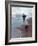 Presidential Candidate Bobby Kennedy and His Dog, Freckles, Running on Beach-Bill Eppridge-Framed Photographic Print