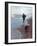 Presidential Candidate Bobby Kennedy and His Dog, Freckles, Running on Beach-Bill Eppridge-Framed Photographic Print