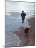 Presidential Candidate Bobby Kennedy and His Dog, Freckles, Running on Beach-Bill Eppridge-Mounted Photographic Print