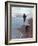 Presidential Candidate Bobby Kennedy and His Dog, Freckles, Running on Beach-Bill Eppridge-Framed Photographic Print