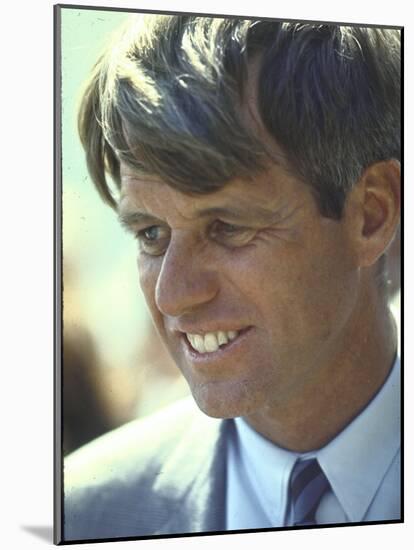 Presidential Contender Bobby Kennedy During Campaign-Bill Eppridge-Mounted Photographic Print