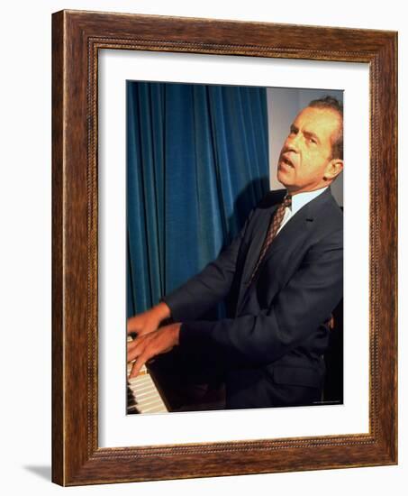 Presidential Nominee Richard Nixon the Day After His Acceptance Speech at Key Biscayne-Arthur Schatz-Framed Photographic Print