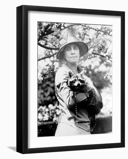 Presidential Pet, Mrs. Coolidge with Rebecca-Science Source-Framed Giclee Print