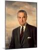 Presidential Portait of Lyndon Baines Johnson-Stocktrek Images-Mounted Art Print