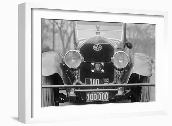 Presidential Shield on the Front of His Car-null-Framed Art Print