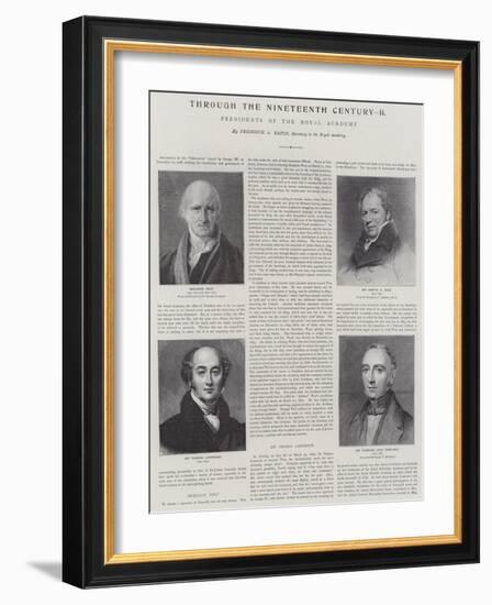 Presidents of the Royal Academy-Thomas Lawrence-Framed Giclee Print