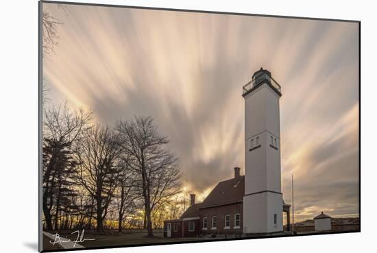 Presque Isle Lighthouse Long Exposure-5fishcreative-Mounted Giclee Print