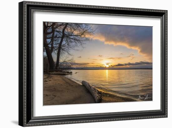 Presque Isle Sunrise-5fishcreative-Framed Giclee Print