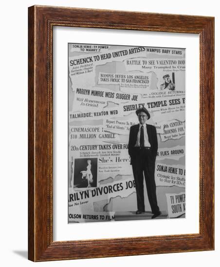 Press Agent Harry Brand Posing for a Picture-Allan Grant-Framed Photographic Print