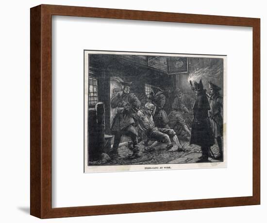 Press-Gang at Work-Paul Hardy-Framed Art Print