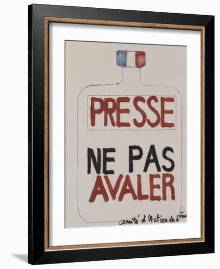 Presse : ne pas avaler-null-Framed Giclee Print