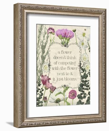 Pressed Floral Quote III-null-Framed Premium Giclee Print