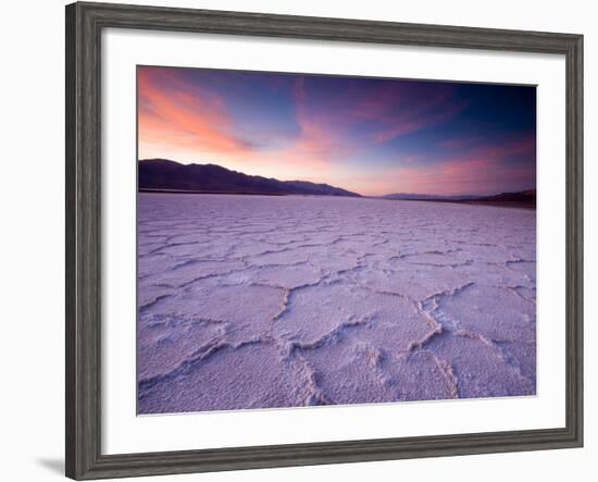 Pressure Ridges in the Salt Pan Near Badwater, Death Valley National Park, California, USA-Darrell Gulin-Framed Photographic Print