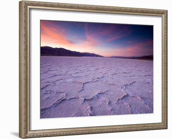 Pressure Ridges in the Salt Pan Near Badwater, Death Valley National Park, California, USA-Darrell Gulin-Framed Photographic Print