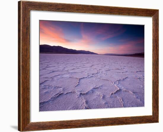 Pressure Ridges in the Salt Pan Near Badwater, Death Valley National Park, California, USA-Darrell Gulin-Framed Photographic Print