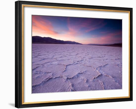 Pressure Ridges in the Salt Pan Near Badwater, Death Valley National Park, California, USA-Darrell Gulin-Framed Photographic Print