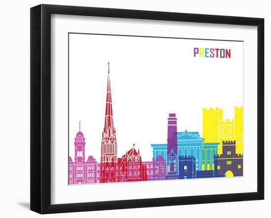 Preston Skyline Pop-paulrommer-Framed Art Print