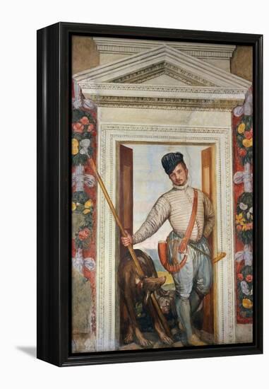 Presumed Self-Portrait Dressed as a Hunter-Paolo Veronese-Framed Premier Image Canvas