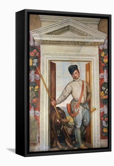 Presumed Self-Portrait Dressed as a Hunter-Paolo Veronese-Framed Premier Image Canvas