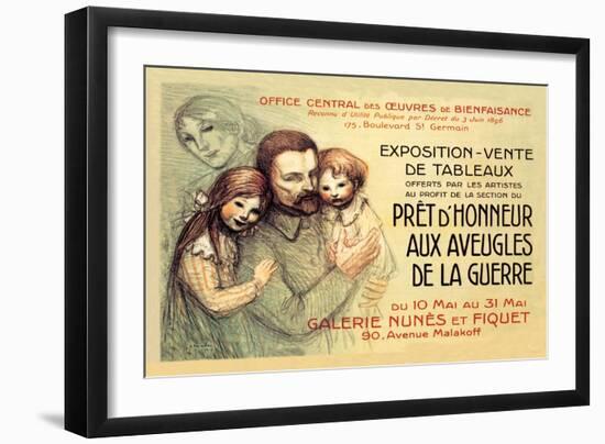 Pret d'Honneur aux Aveugles de la Guerre, c.1917-Th?ophile Alexandre Steinlen-Framed Art Print