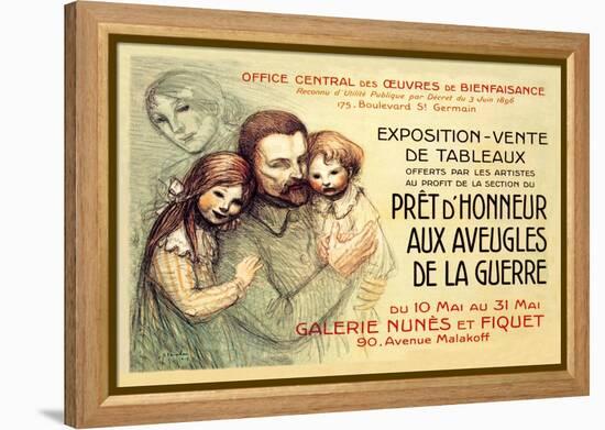 Pret d'Honneur aux Aveugles de la Guerre, c.1917-Théophile Alexandre Steinlen-Framed Stretched Canvas