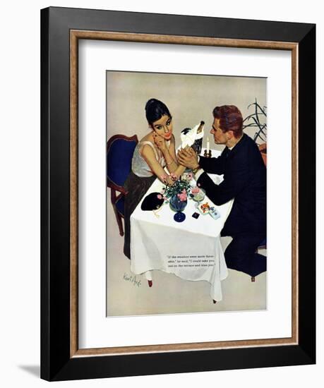 Pretend You Love Me - Saturday Evening Post "Leading Ladies", February 22, 1958 pg.40-Kurt Ard-Framed Giclee Print