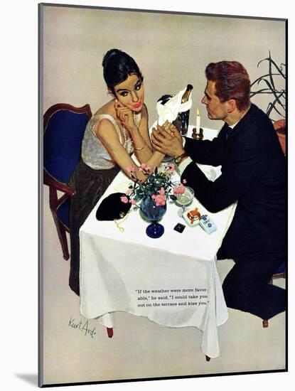 Pretend You Love Me - Saturday Evening Post "Leading Ladies", February 22, 1958 pg.40-Kurt Ard-Mounted Giclee Print