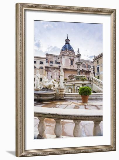 Pretoria Fountain (Fontana Pretoria) in Piazza Pretoria (Pretoria Square)-Matthew Williams-Ellis-Framed Photographic Print