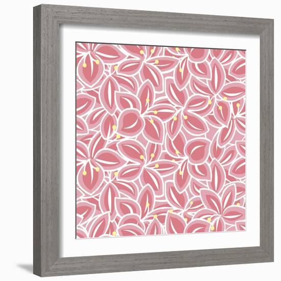 Pretty and Pink flower coordinate-Julie Goonan-Framed Giclee Print