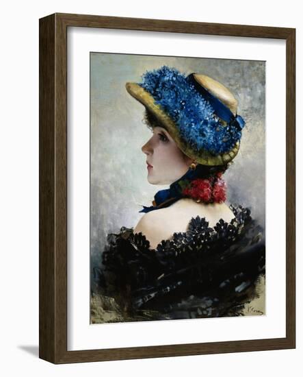 Pretty as a Picture-Vittorio Matteo Corcos-Framed Giclee Print