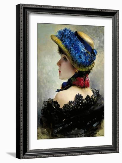 Pretty as a Picture-Vittorio Corcos-Framed Giclee Print