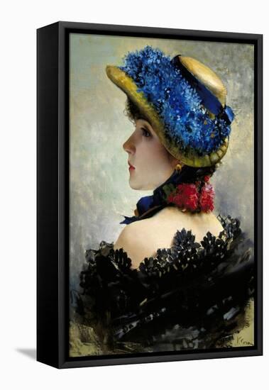 Pretty as a Picture-Vittorio Corcos-Framed Premier Image Canvas