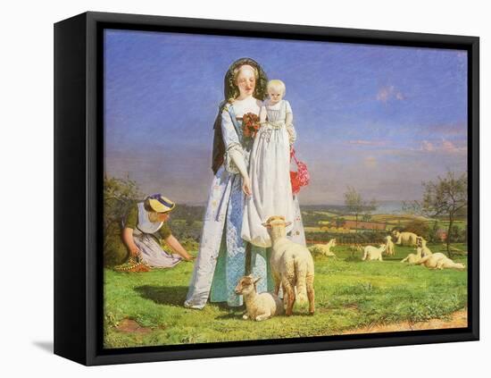 Pretty Baa-Lambs, 1851-Ford Madox Brown-Framed Premier Image Canvas