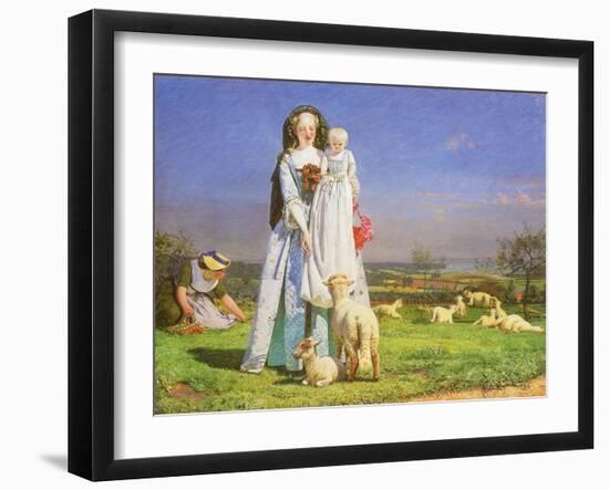 Pretty Baa-Lambs, 1851-Ford Madox Brown-Framed Giclee Print