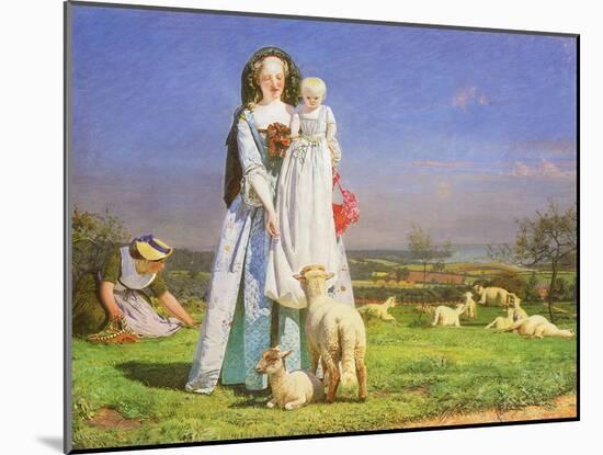 Pretty Baa-Lambs, 1851-Ford Madox Brown-Mounted Giclee Print